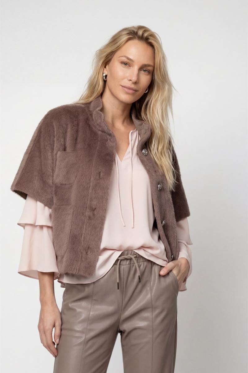 Damen Teddy-Jacke