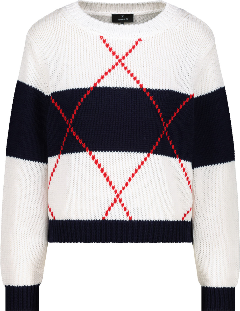 Damen Strickpullover mit Intarsie-Muster