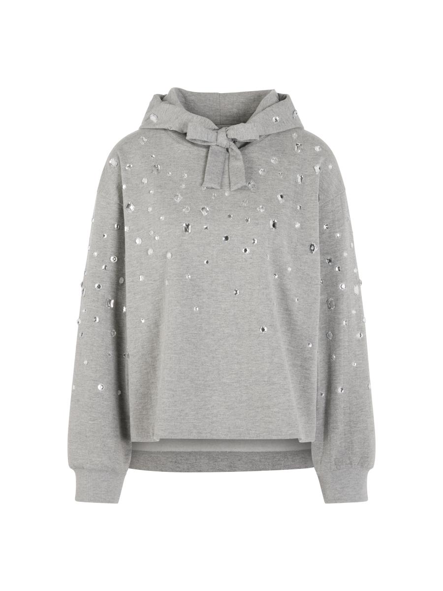 Damen Hoodie mit Strasssteinen