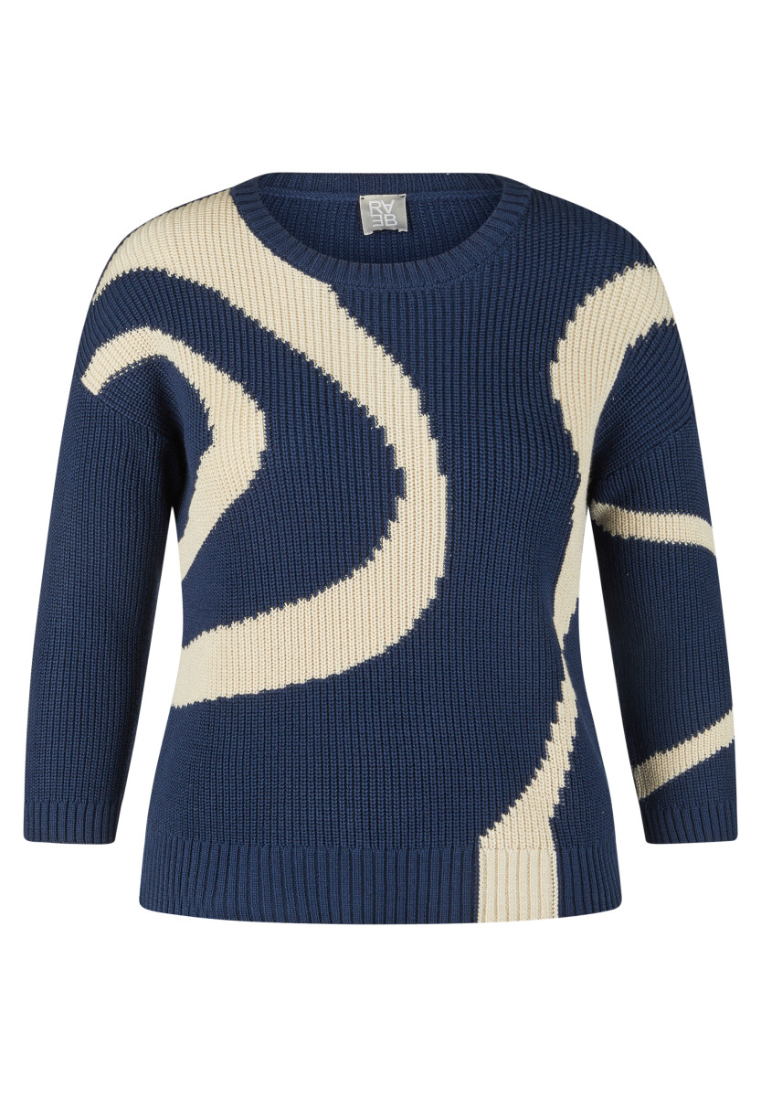 Damen Strickpullover Nordic Blue