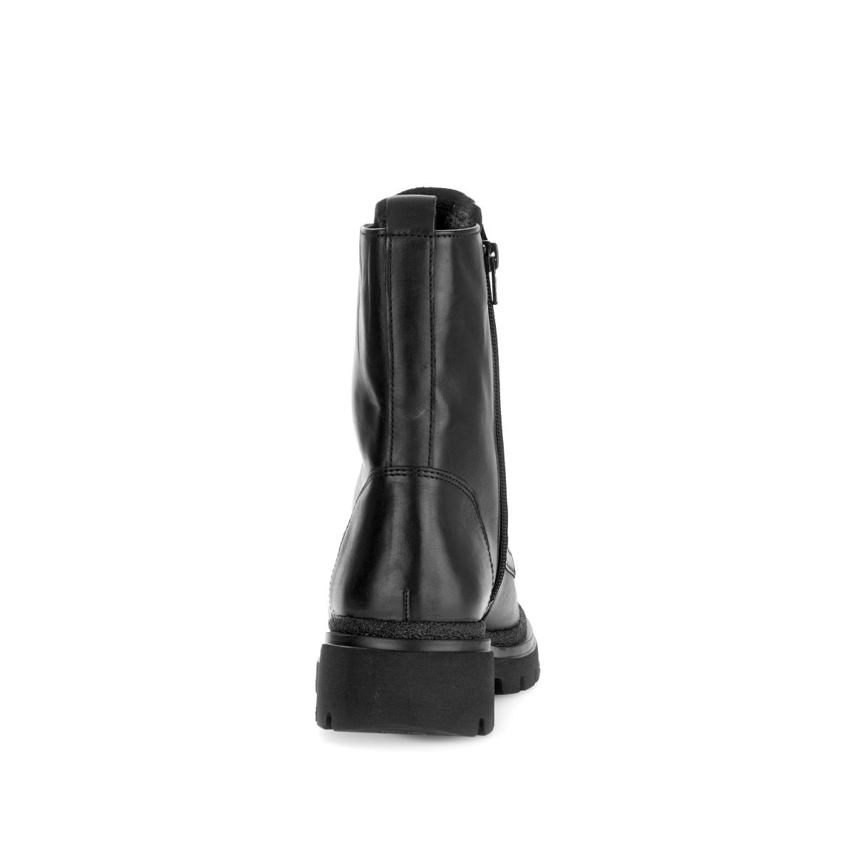 Damen Schnürstiefeletten Glattleder