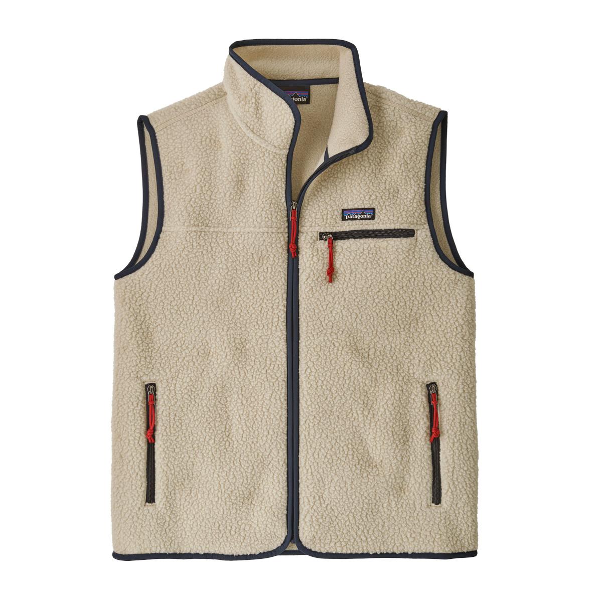 Herren Fleece-Weste Retro Pile