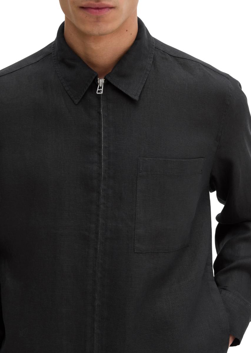 Herren Leinen-Overshirt