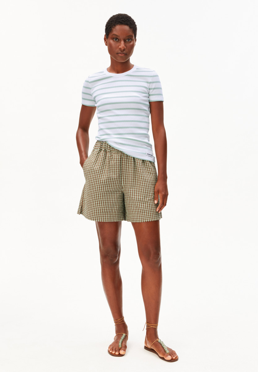Damen Ripp-T-Shirt KARDAA STRIPES