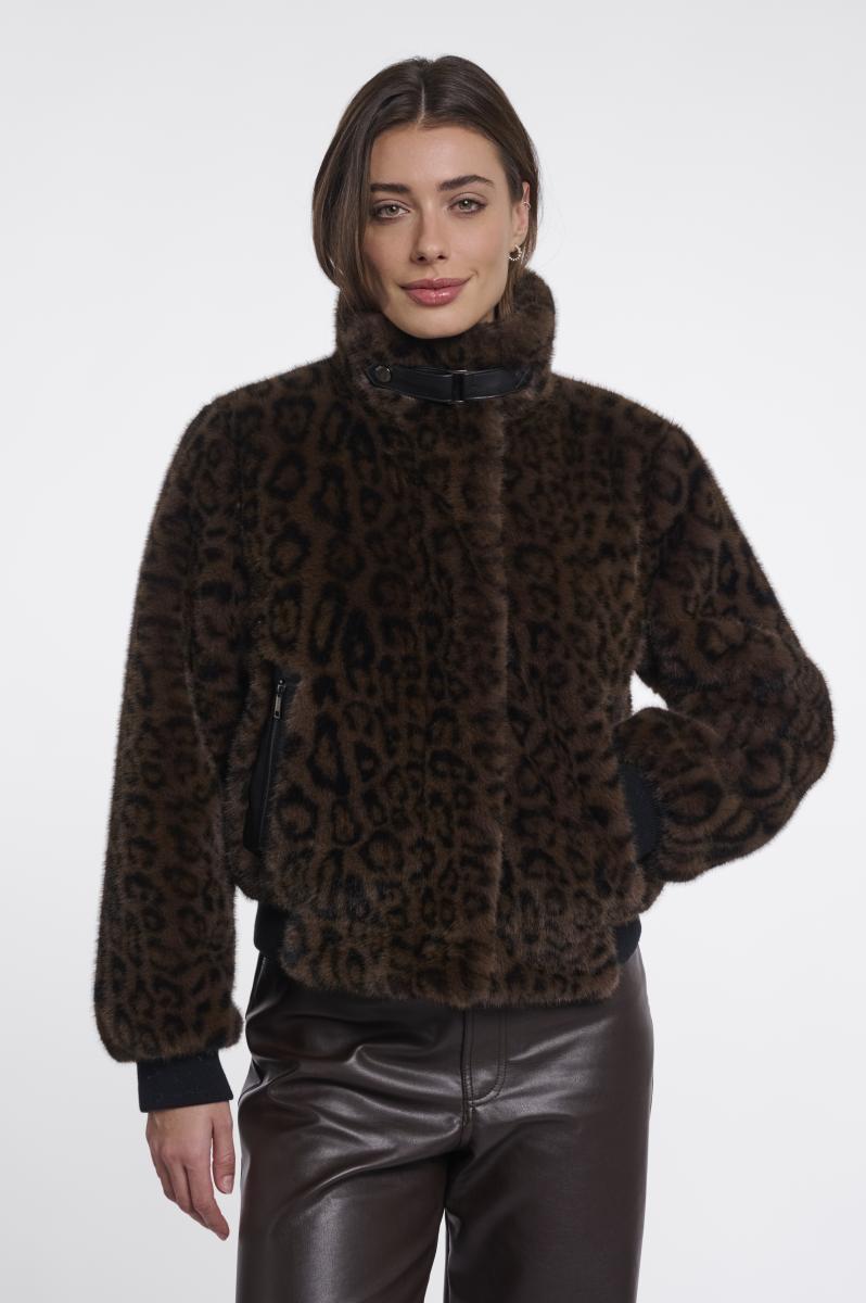 Damen Kunstfelljacke