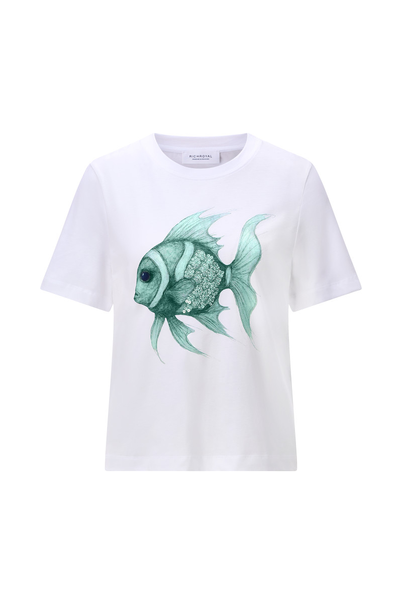 Damen T-Shirt Fish