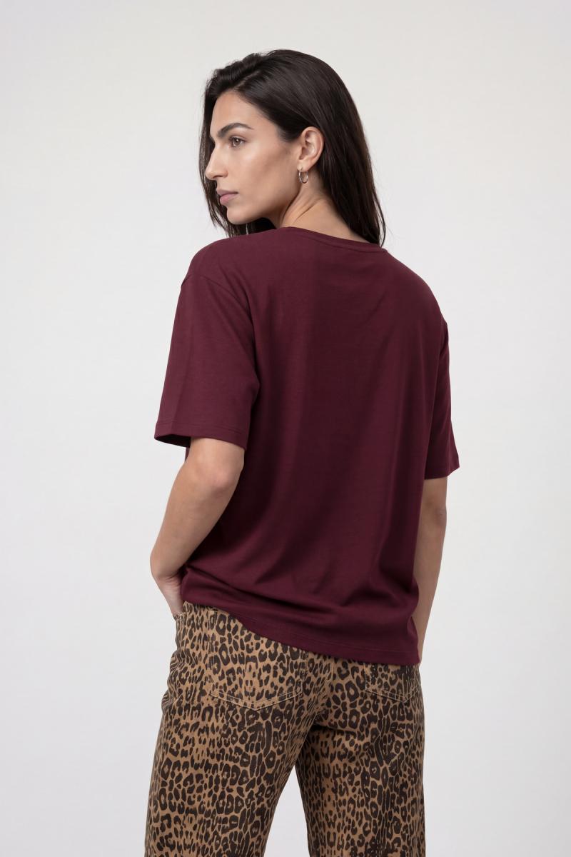 Damen T-Shirt Mit Schriftzug