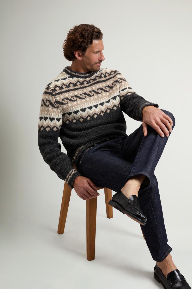Herren Pullover mit Fair-Isle-Muster