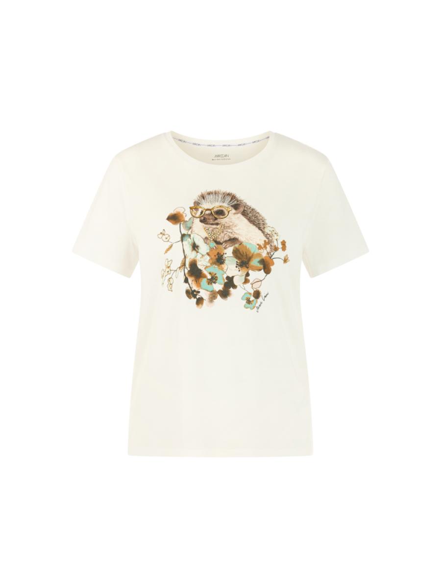 Damen T-Shirt Igel Mit Schmucksteinchen