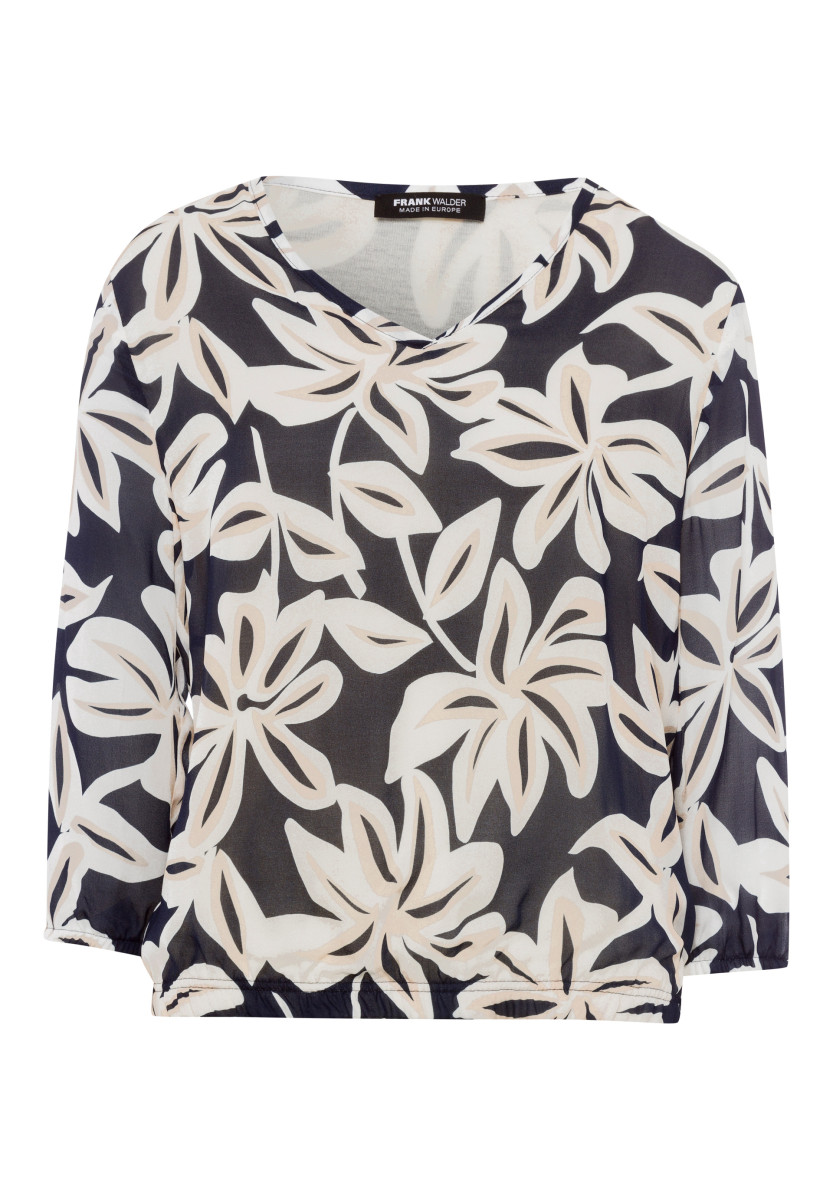 Druckbluse mit liebevollen Details