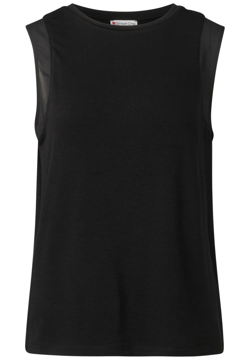 Damen Top mit Chiffondetails