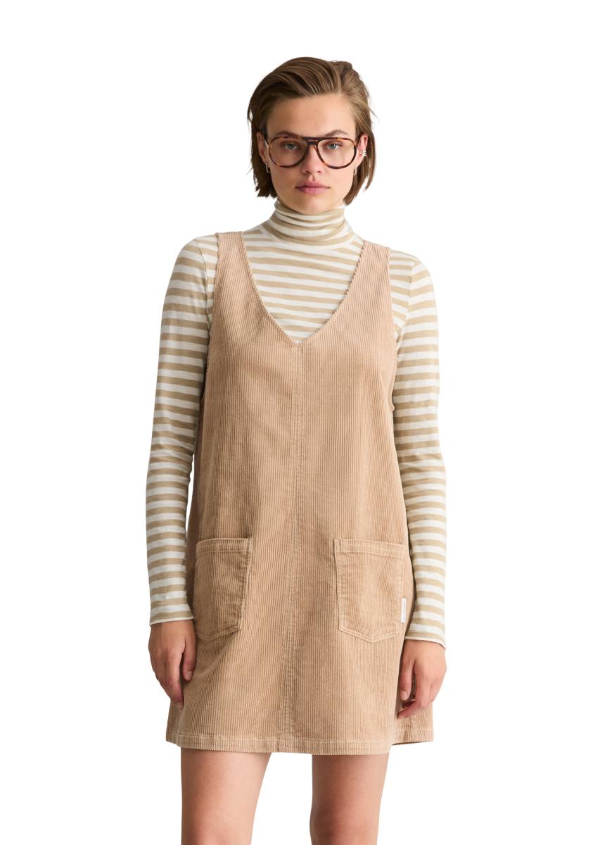 Ärmelloses Cordkleid A-Shape