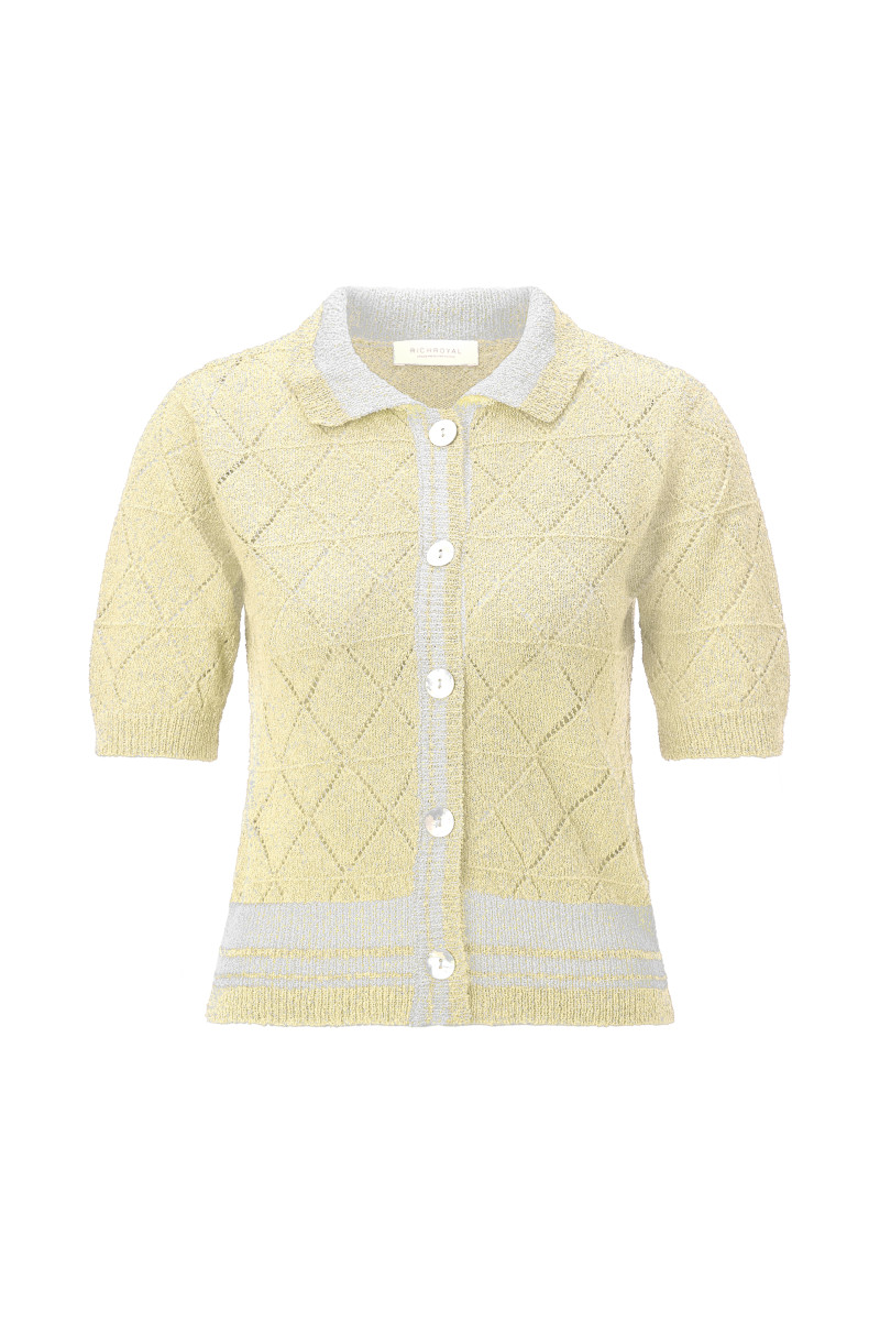 Damen Kurzarm-Strickjacke