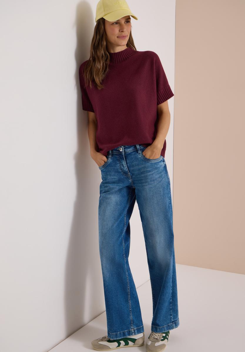Damen Dolman Pullover mit Turtle Neck