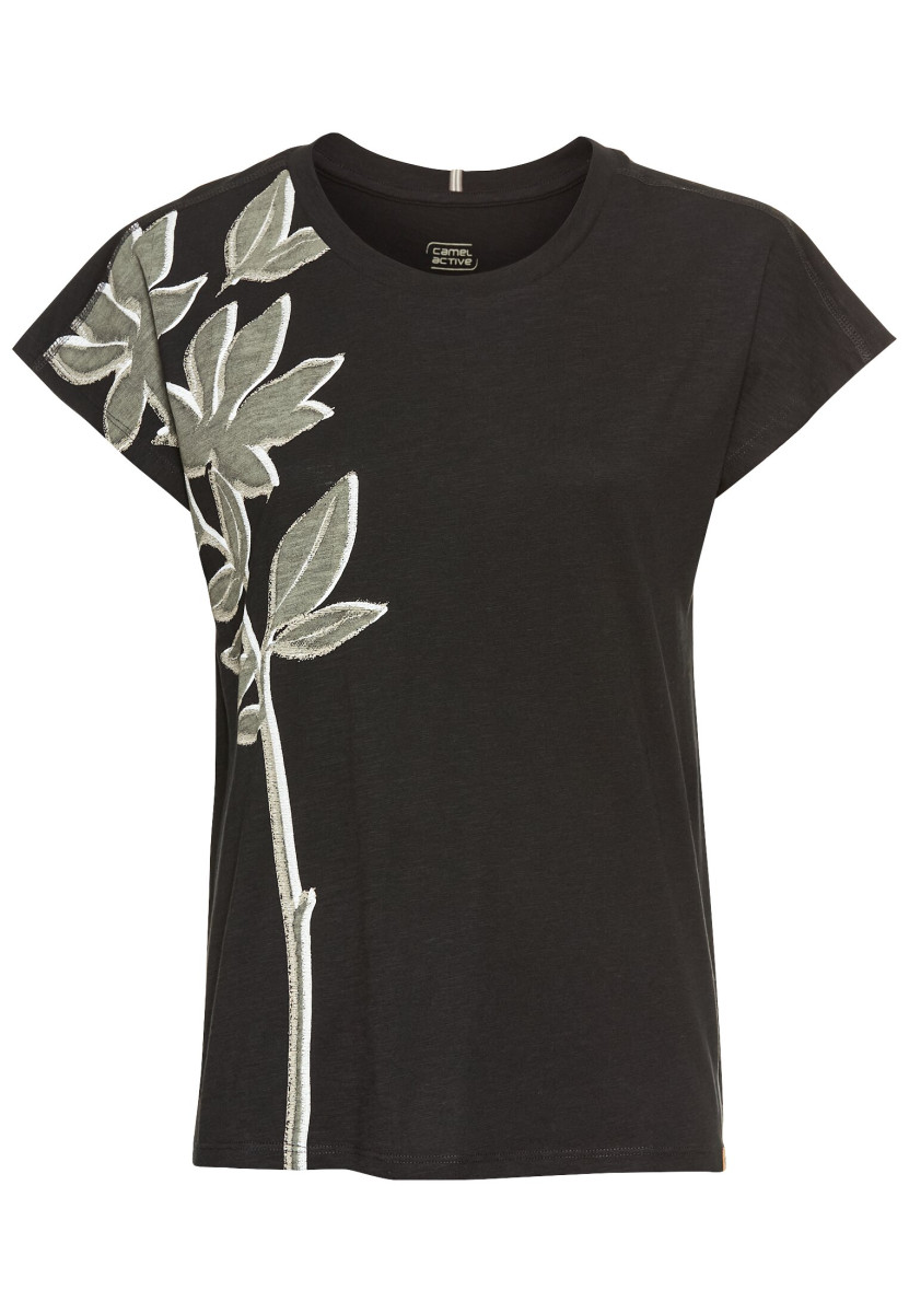Damen T-Shirt Blumenprint