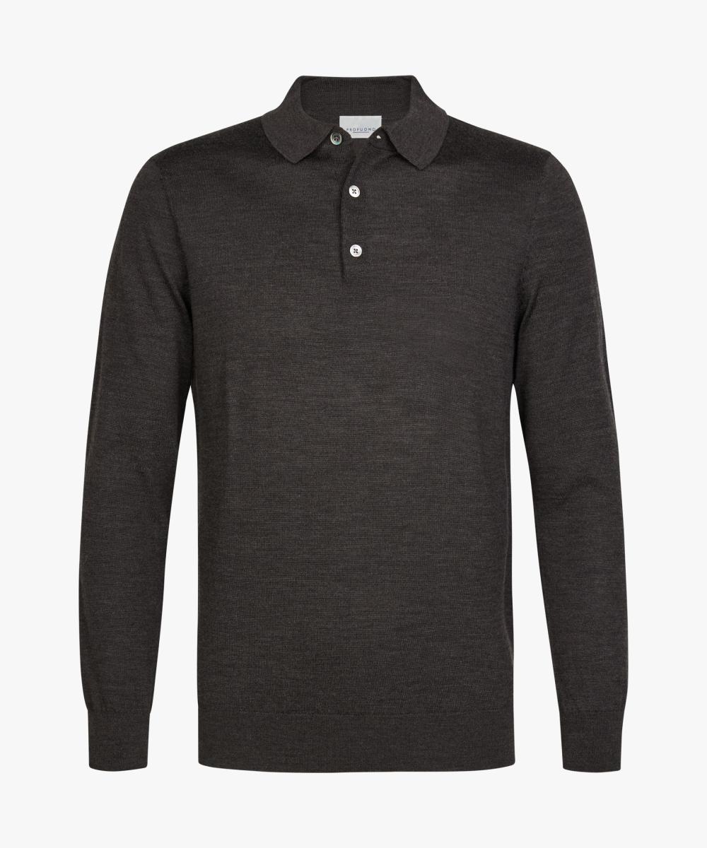Herren Strick-Polo aus Merino