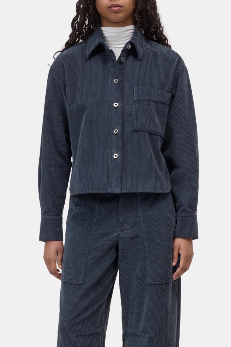 Damen Cord-Overshirt