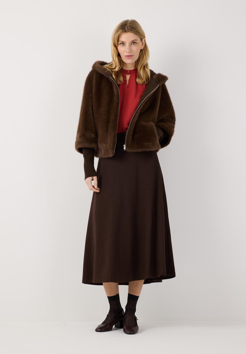 Damen Fake-Fur-Jacke