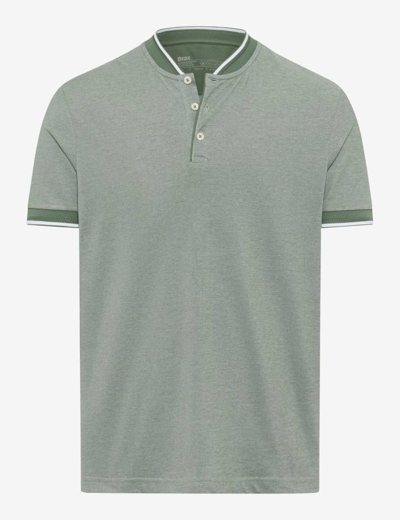 Herren Stehkragen-Poloshirt Pierce
