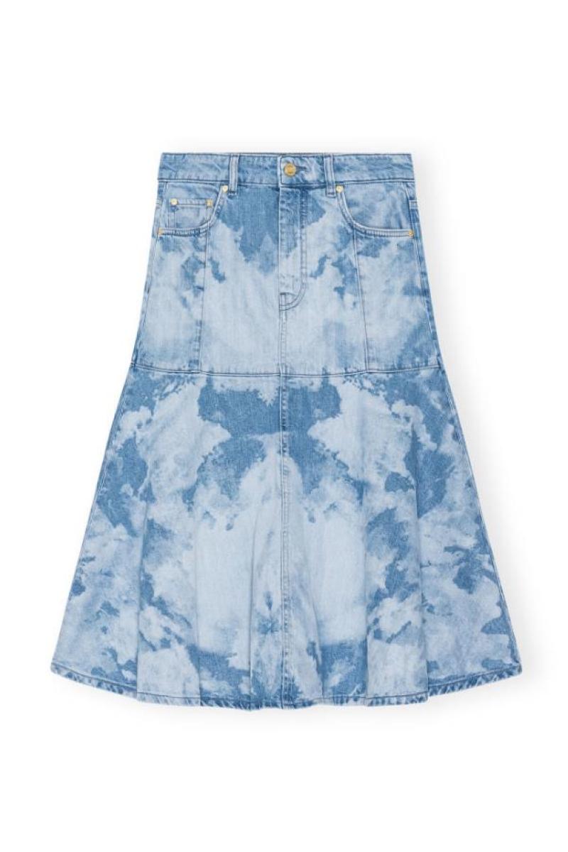 Jeans Rock Gemustert