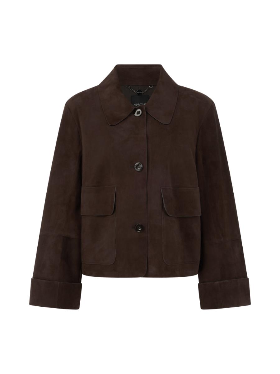 Damen Velourslederjacke