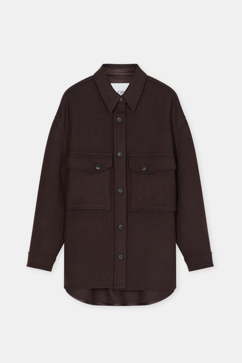 Damen Overshirt aus Woll-Mix
