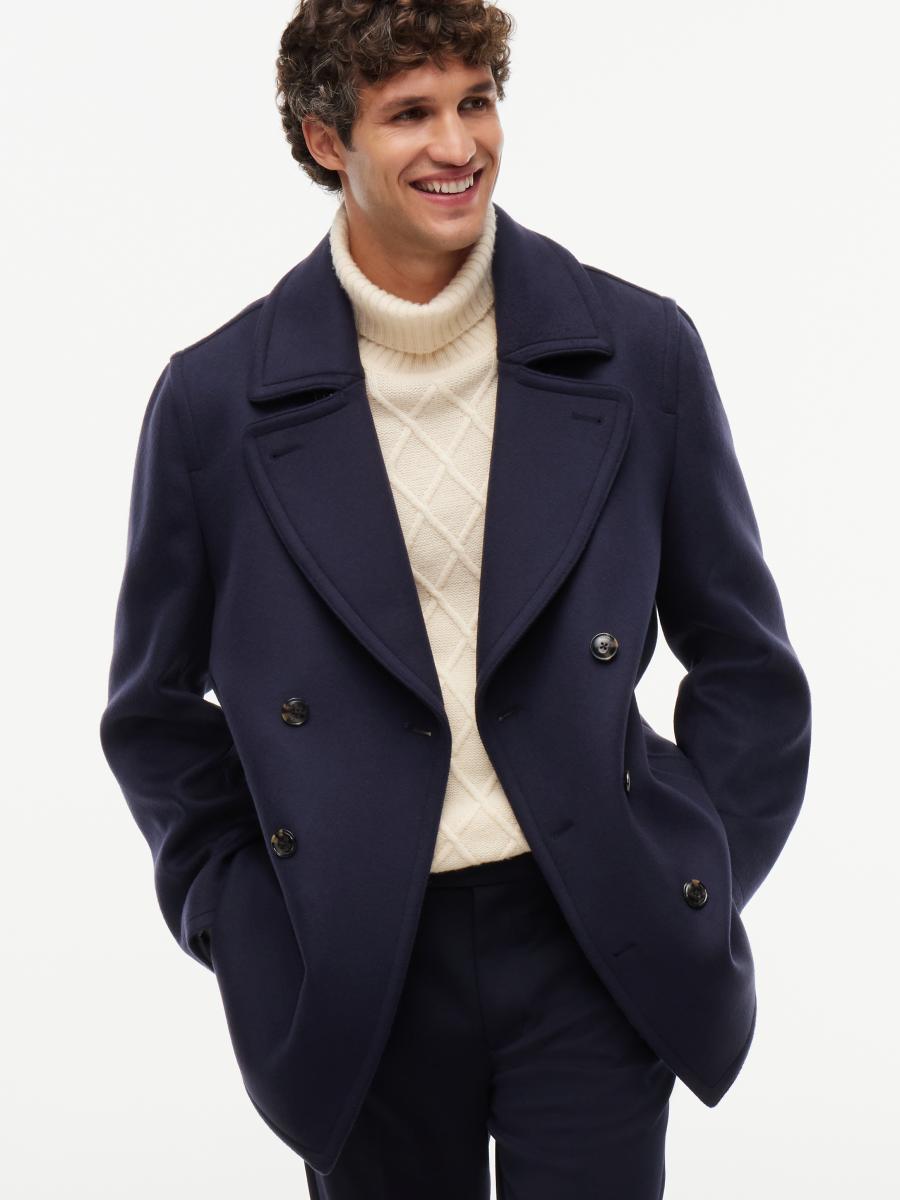 Herren Peacoat NY Wool