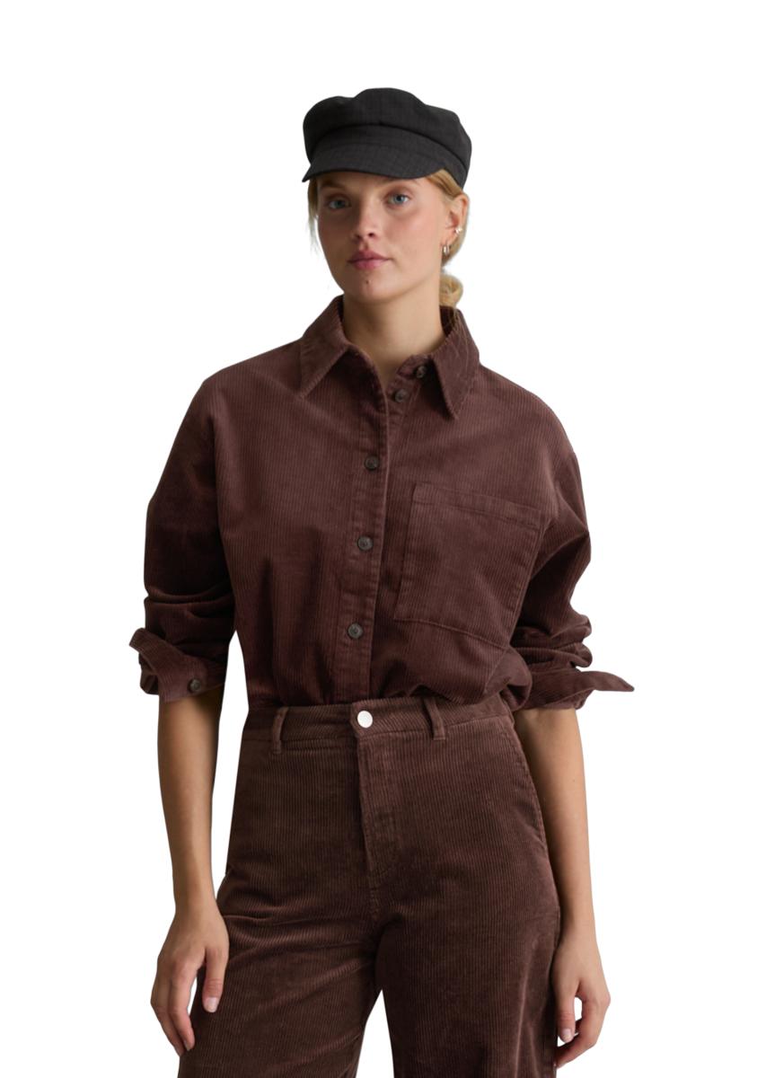 Cord-Bluse