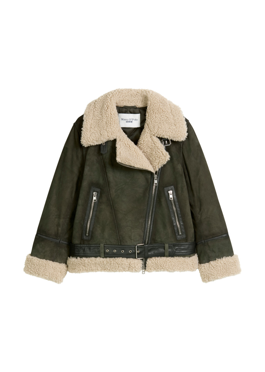 Damen Velourslederjacke