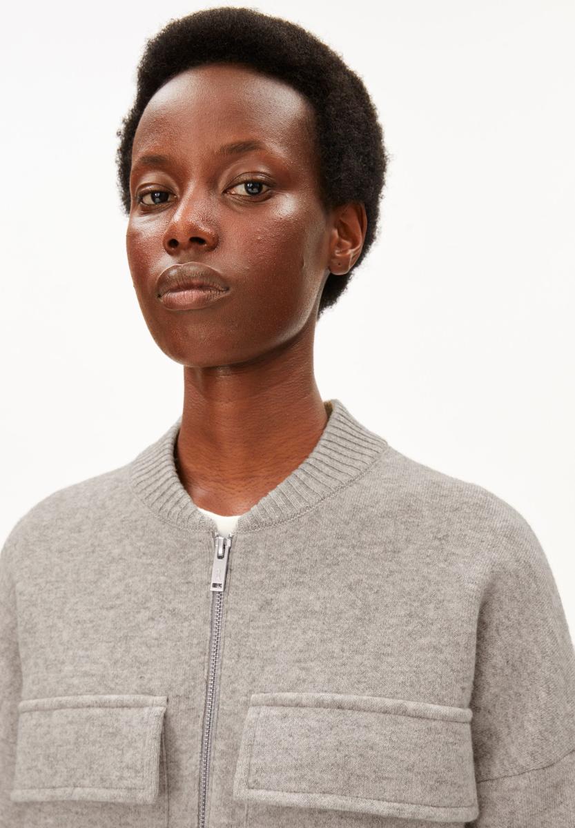 Damen Woll-Bomberjacke
