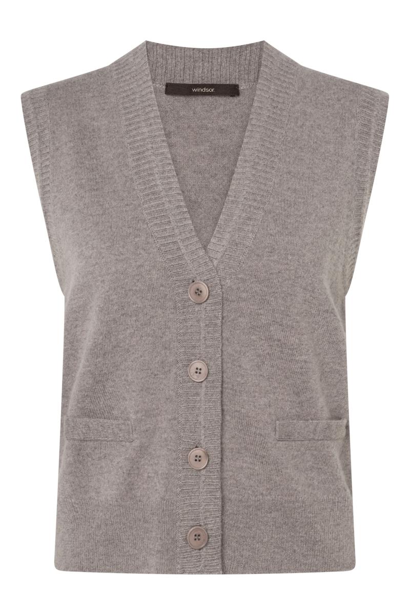 Damen Schurwollmix-Weste