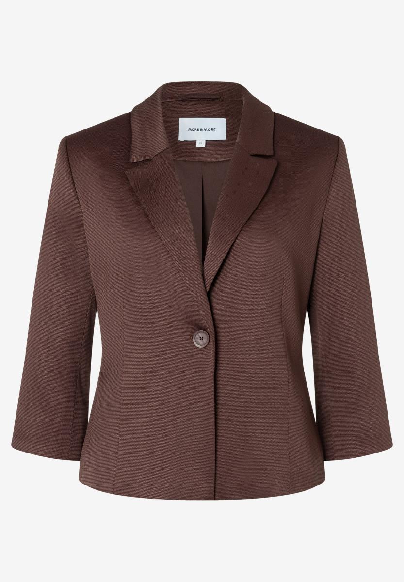 Blazer mit Rips-Struktur