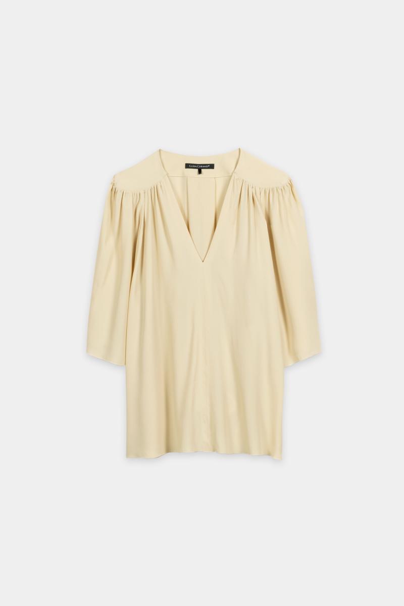 Bluse aus Seiden-Mix