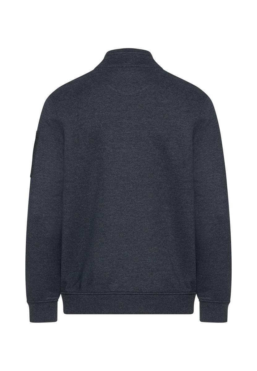 Herren Sweatshirt Mit Troyerkragen