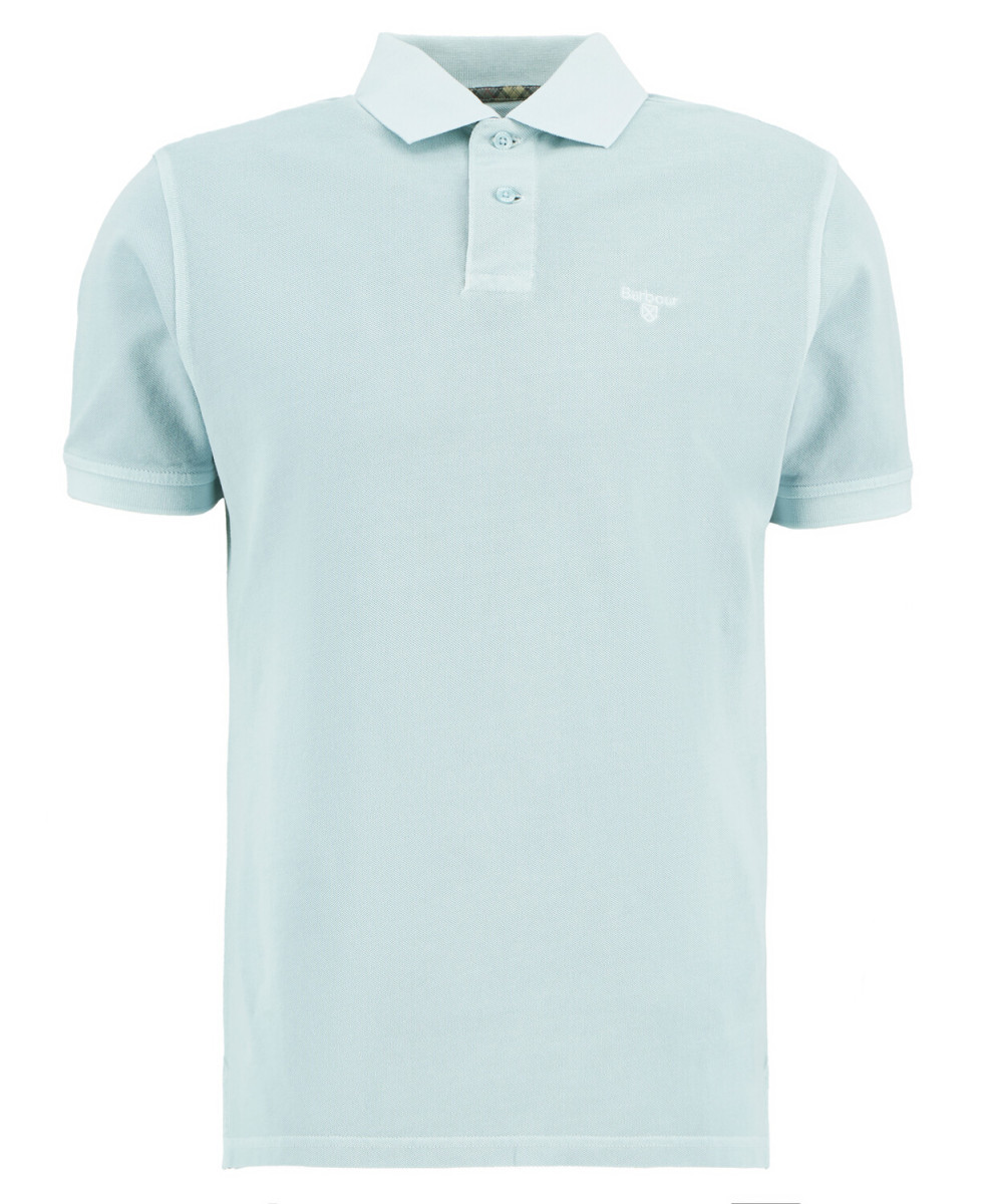 Herren Poloshirt Washed Tartan Tailored Pique