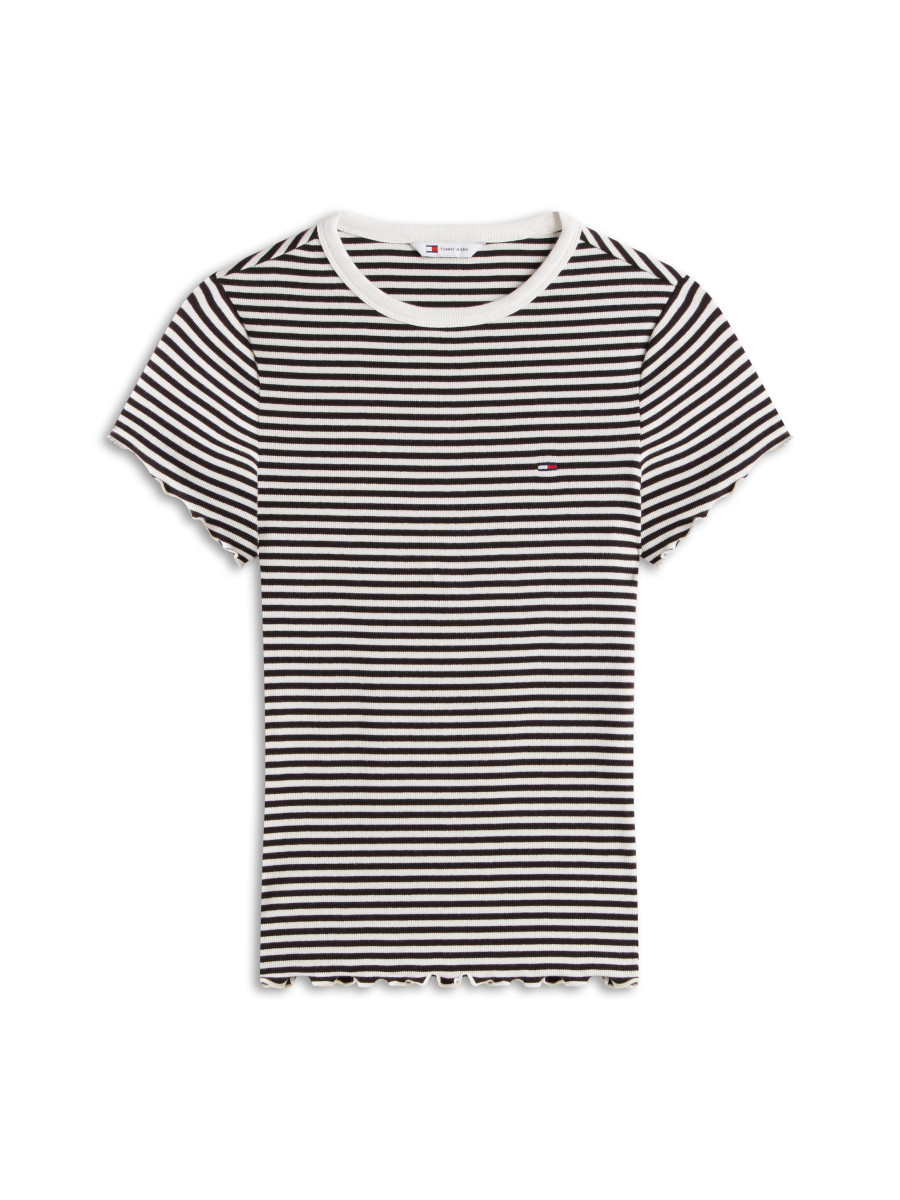 Geripptes Damen T-Shirt