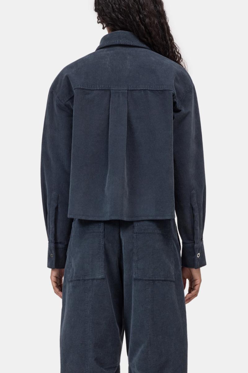 Damen Cord-Overshirt