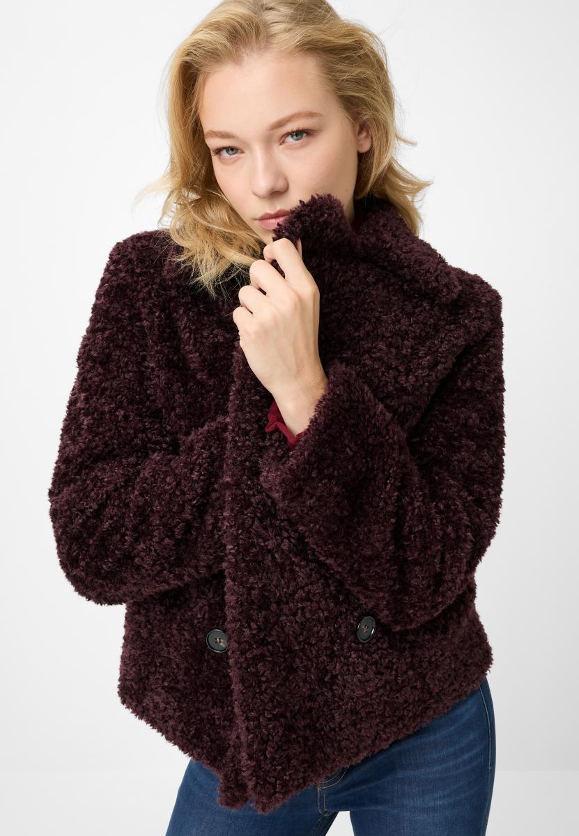 Damen Webpelzjacke
