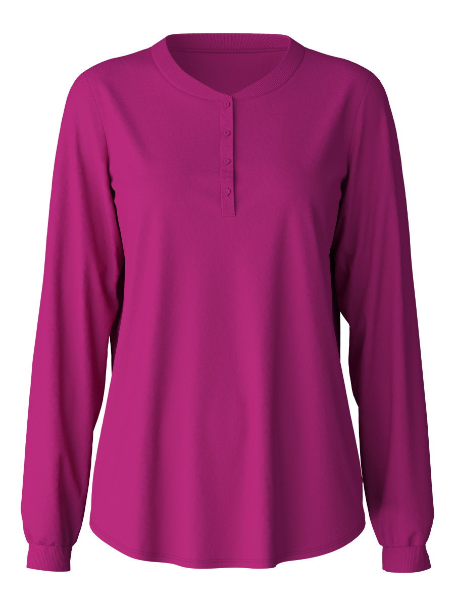 Damen Schlafshirt Langarm