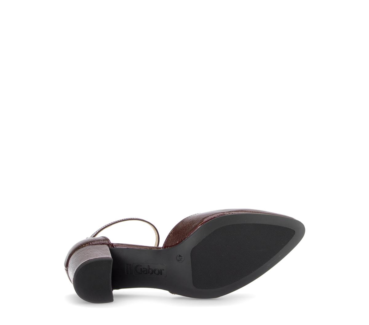 Spangenpumps Lackleder
