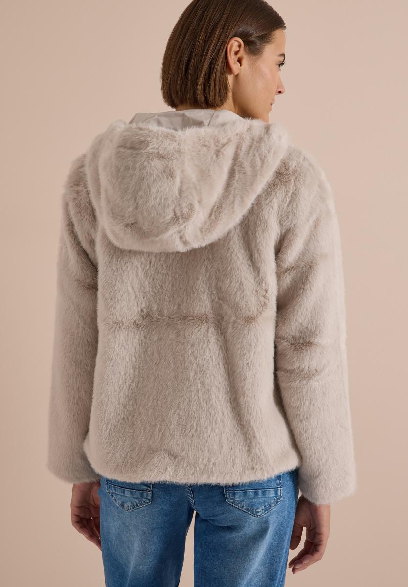 Damen Fake Fur Jacke