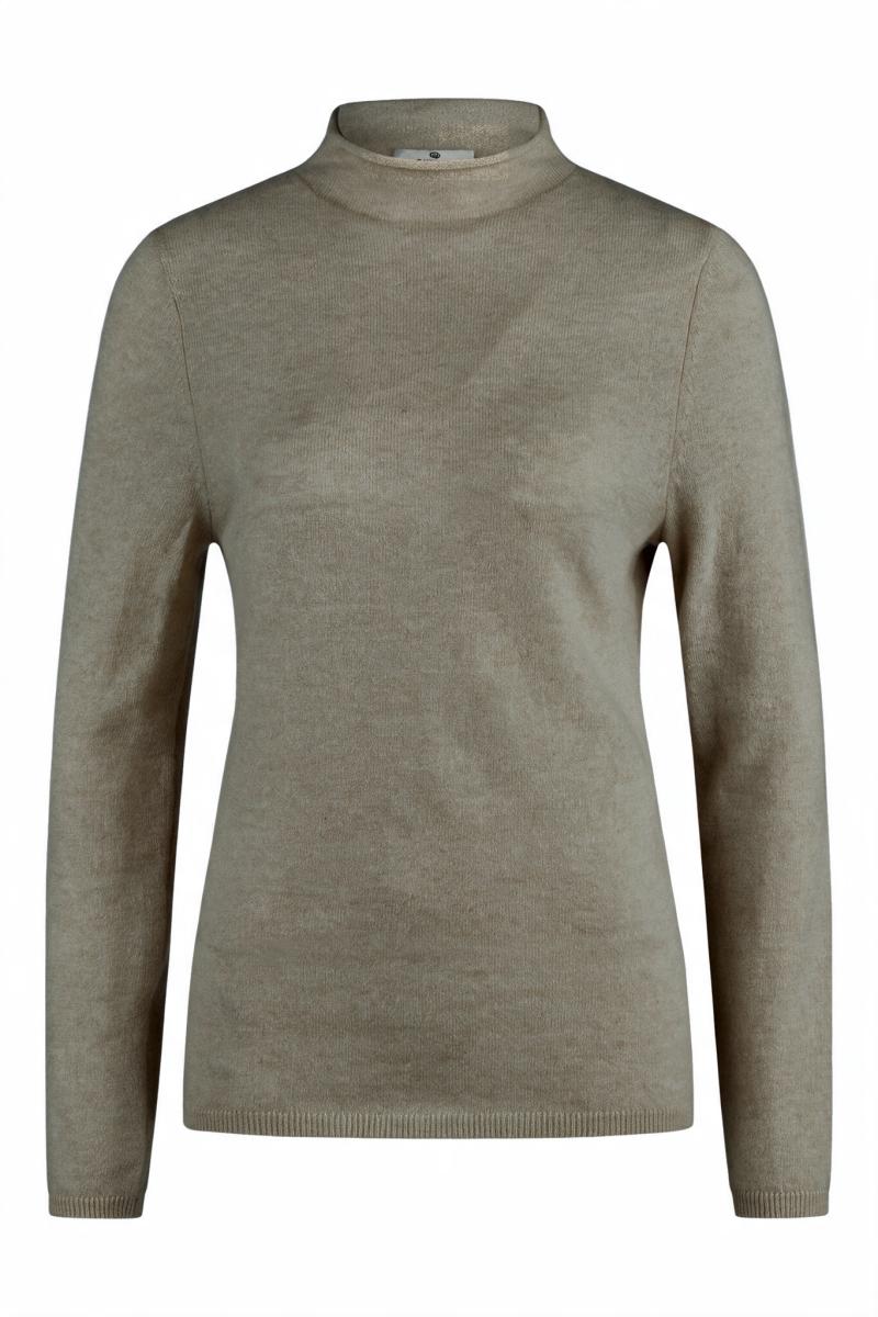 Damen Cashmere-Pullover mit Stehkragen