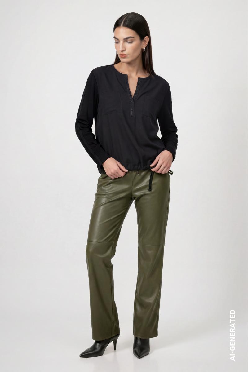 Blusenshirt mit Schmuckdetails