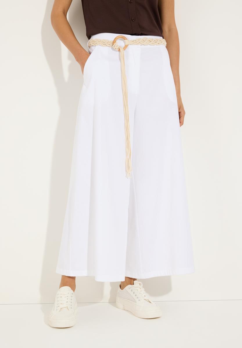Damen Culotte Mit Gürtel