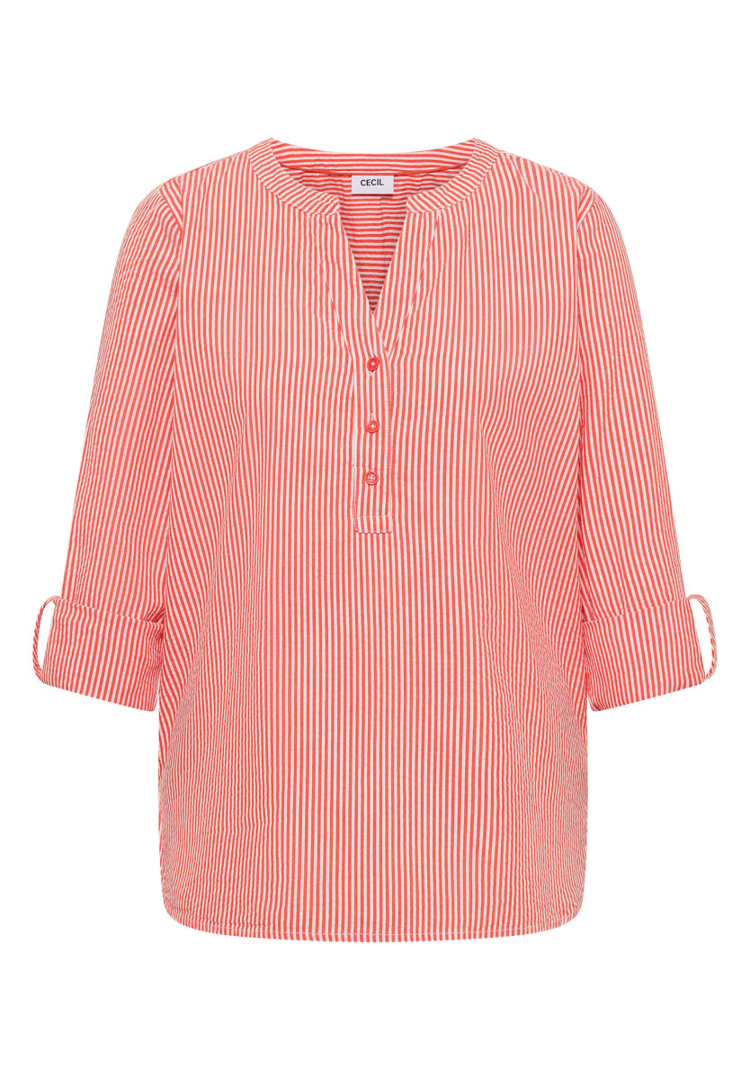 Damen Seersucker Bluse