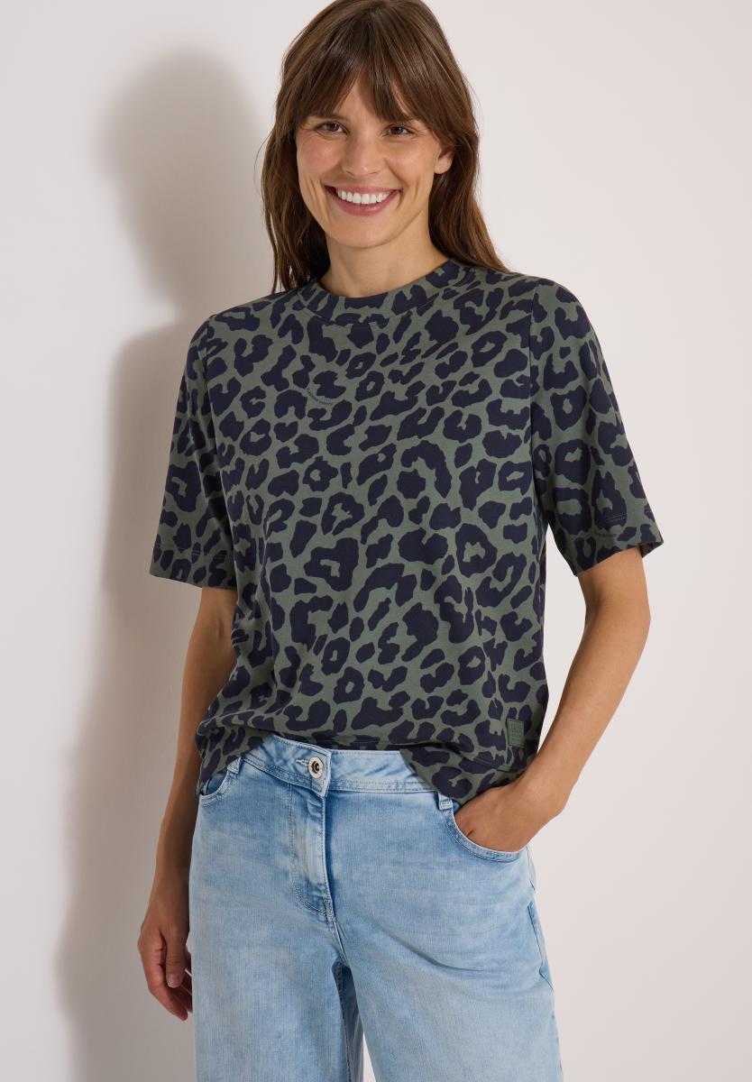 Damen T-Shirt mit Leo-Muster