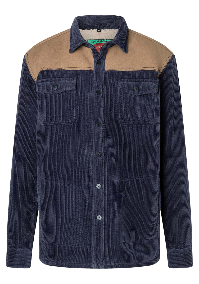 Herren Overshirt Fabricmix