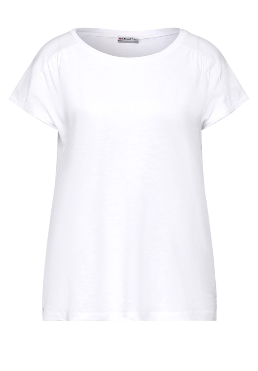 Damen T-Shirt mit Raffung