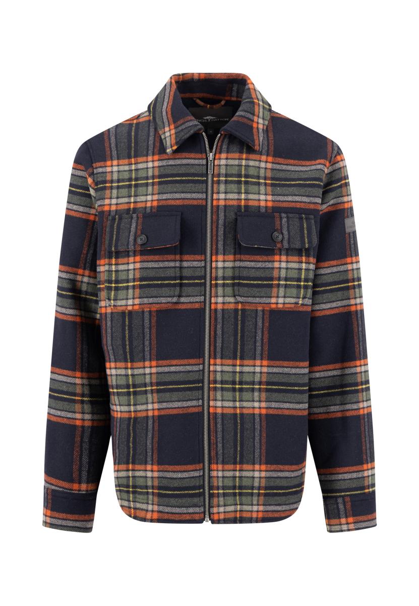 Herren Overshirt Wool Check