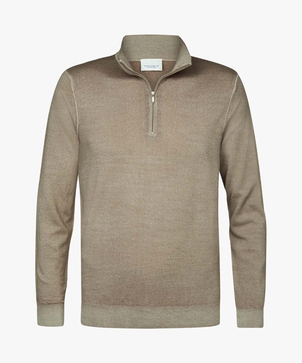 Herren Strickpullover Halfzip